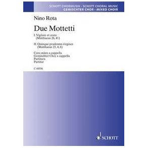 Due Mottetti : for mixed choir a cappella