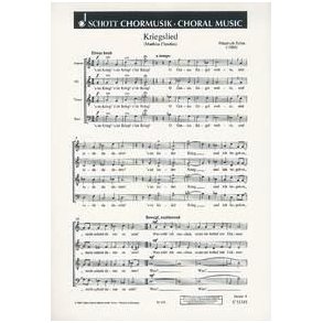 Kriegslied : (Song of War)