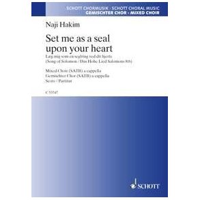 Set me as a seal upon your heart : Words from: Song of Solomon 8:6