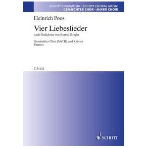 Vier Liebeslieder : nach Gedichten von Bertolt Brecht