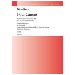 Four Canons : For Three Women's Voices