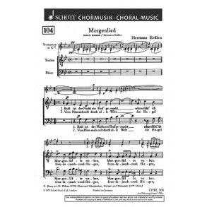 Morgenlied : Bald ist der Nacht ein End