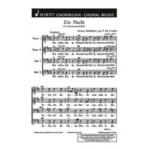 Die Nacht op. 17/4 : Wie schon bist du