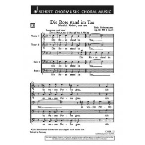 Die Rose stand im Tau op. 65/1 : Ritornell