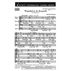 Drei Chore GeWV 54 : 2. Wiegenlied an der Bergstrase Tropf, tropf, Tau