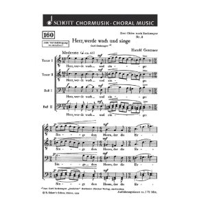 Drei Chore GeWV 54 : 3. Herz, werde wach, und singe