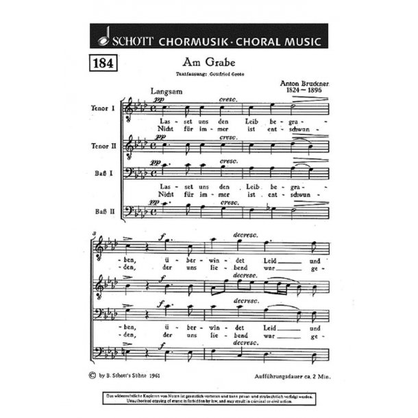 Am Grabe : Lasset uns den Leib begraben