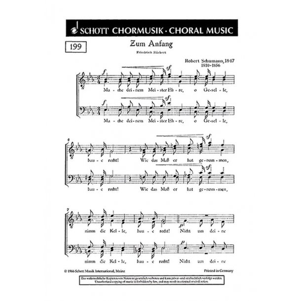 Zum Anfang : Mach deinem Meister Ehre