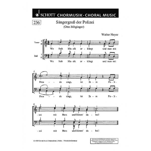 Wahlspruch fur die Deutsche Feuerwehr : Treue sei unsre Zier / Wo froh Musik erklingt