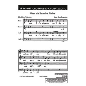 Wenn alle Brunnlein fliesen : (Schwaben)