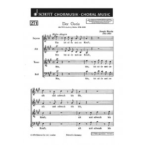 Der Greis : Hin ist alle meine Kraft