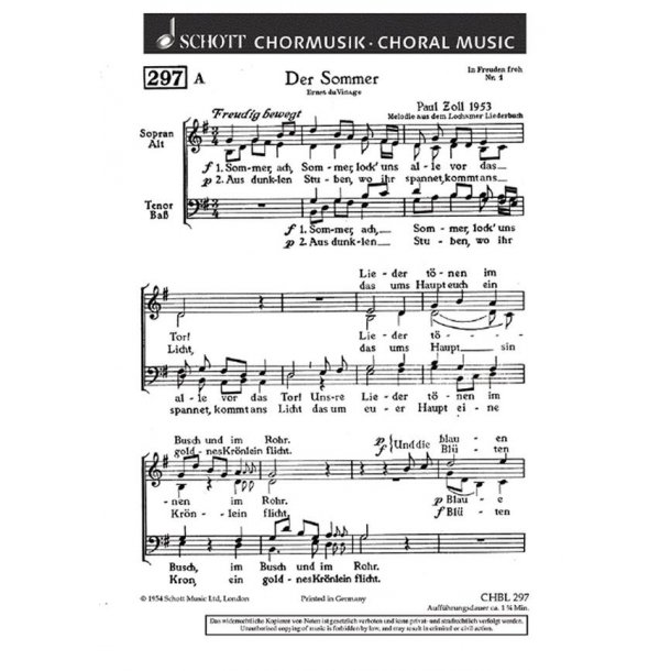 In Freuden froh : 2 Chore nach dem Lochamer Liederbuch