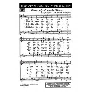 Wachet auf, ruft uns die Stimme