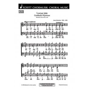 Graduale-Hymnus : Locus iste / Diese Stadte