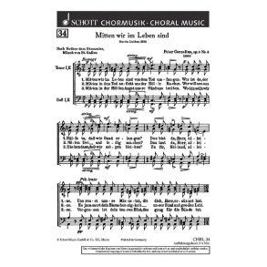 Mitten wir im Leben sind vom Tod umfangen op. 9/3