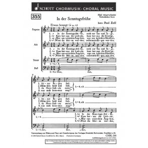 Funf ostpreusische Volkslieder : 4. In der Sonntagsfruhe