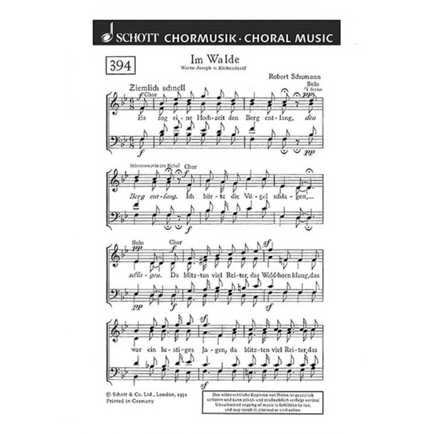 Im Walde : Es zog eine Hochzeit