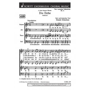 Vier russische Volkslieder : 4. Die Eiche