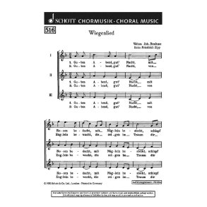 Wiegenlied : Guten Abend, gut' Nacht