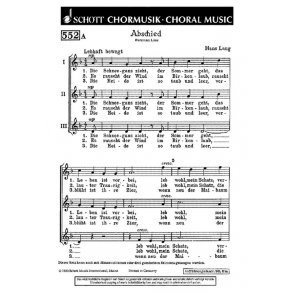 Abschied / Der Maie : Die Schneegans zieht / Der Maie bringt uns der Blumlein viel