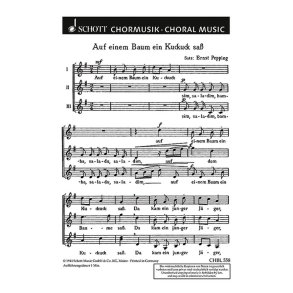 Auf einem Baum ein Kuckuck sas : (Rheinland)