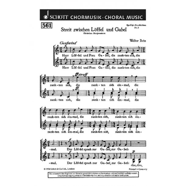 Streit zwischen Loffel und Gabel : Herr Loffel und Frau Gabel