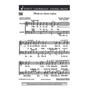 Pferde zu vieren traben : Tessiner Volkslied