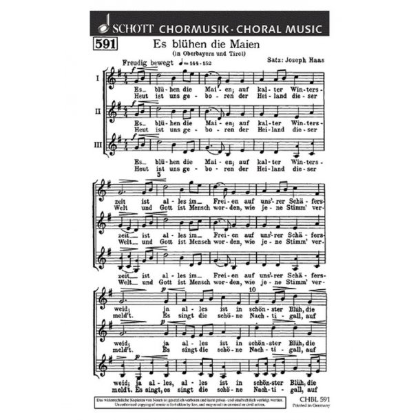 Es bluhen die Maien : (Oberbayern und Tirol)