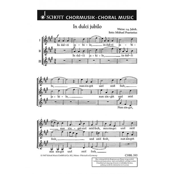 In dulci jubilo : Imitatorische Motette (14. Jh.)