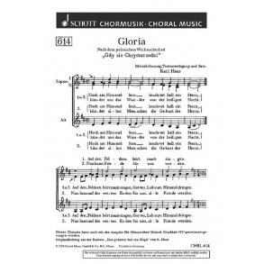 Gloria : nach dem polnischen Weihnachtslied Gdy sie Chrystus rodzi