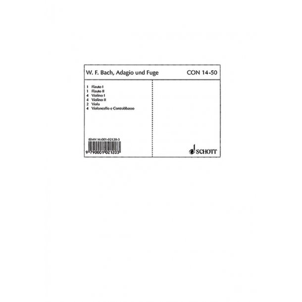 Adagio and Fugue D minor Falck 65