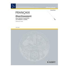 Divertissement : for bassoon and string quintet or string orchestra