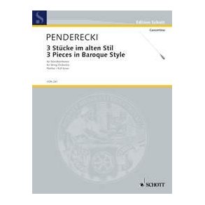 Drei Stucke im alten Stil : nach Musik zu dem Film Die Handschrift von Saragossa