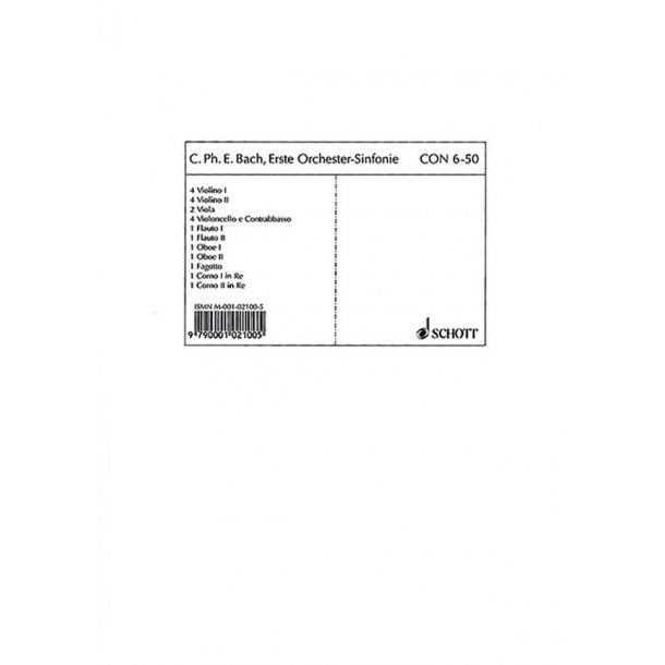 Symphony No. 1 Wq 183/1 D major