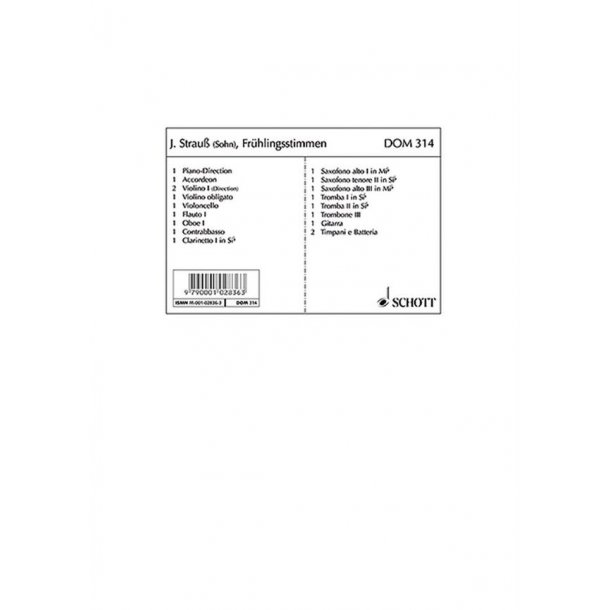 Fruhlingsstimmen op. 410 : Waltz