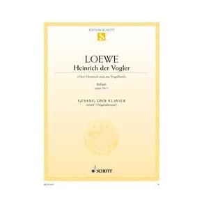 Heinrich der Vogler op. 56/1 : Herr Heinrich sitzt am Vogelherd, Ballade
