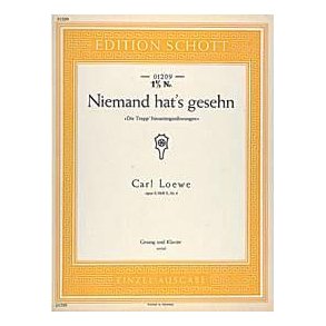 Niemand hat's gesehn op. 9 Heft X Nr. 4 : Die Trepp' hinuntergeschwungen