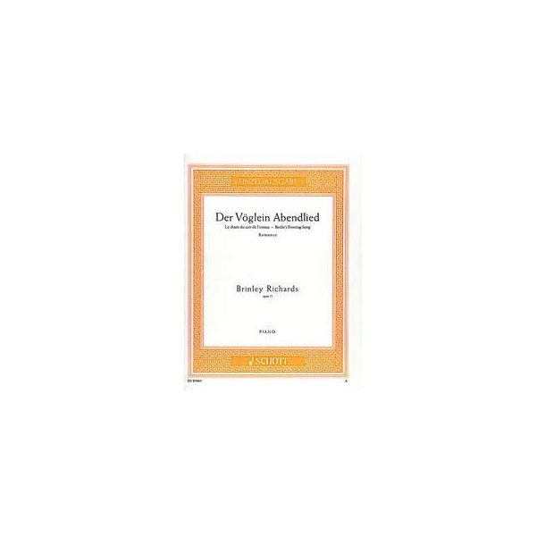 Voglein Abendlied Opus 71