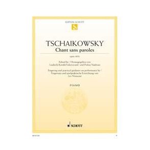 Chant sans paroles op. 40/6 : Fingersatz und spielpraktische Einrichtung von Lev Vinocour