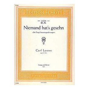 Niemand hat's gesehn op. 9 Heft X Nr. 4 : Die Trepp' hinuntergeschwungen