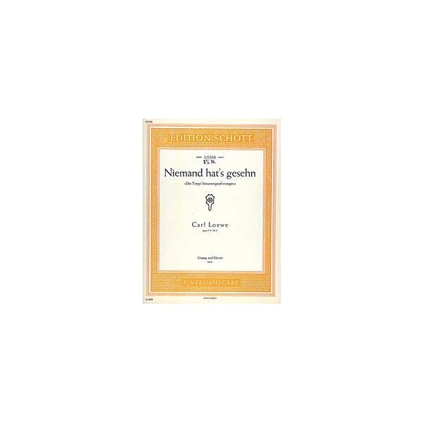 Niemand hat's gesehn op. 9 Heft X Nr. 4 : Die Trepp' hinuntergeschwungen