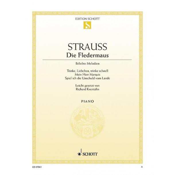 Die Fledermaus : Drei St&uuml;cke (leicht gesetzt)