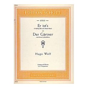 Er ist's-Der Gärtner : Frühling lässt sein blaues Band-Auf ihrem Leibrösslein