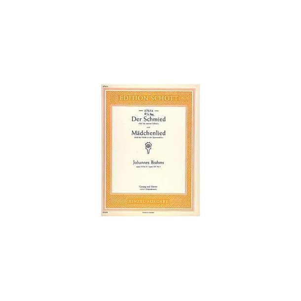 Der Schmied-M&auml;dchenlied op. 107/5 u. op. 19/4