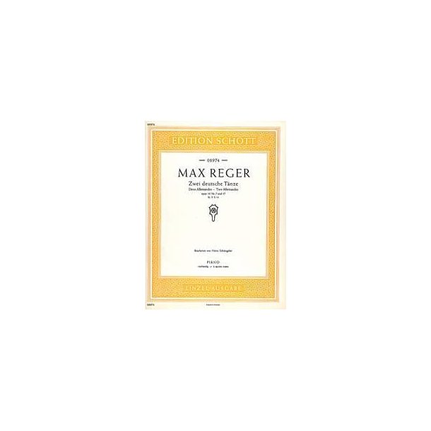 Zwei deutsche T&auml;nze op. 10/7 and 17