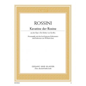 Der Barbier von Sevilla : Frag ich mein beklommnes Herz (Kavatine der Rosine)
