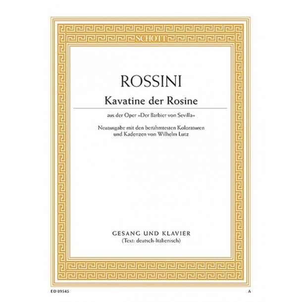 Der Barbier von Sevilla : Frag ich mein beklommnes Herz (Kavatine der Rosine)