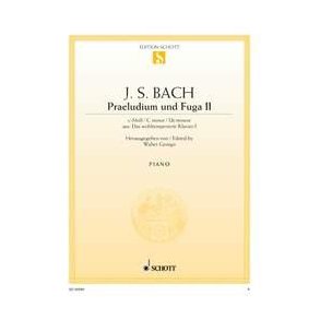 Das wohltemperierte Klavier I BWV 847 : Praeludium II und Fuga II c-Moll