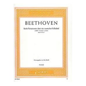 Sechs Variationen op. 107/7 : über ein russisches Volkslied a-Moll