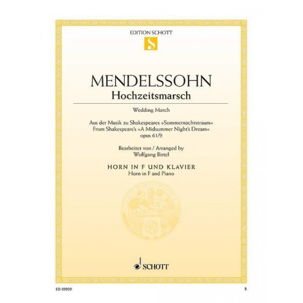 Wedding March op. 61/9 : from A Midsummer Night's Dream